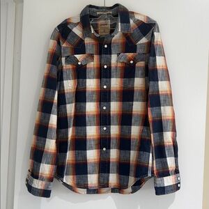 Levi’s Barstow Standard Fit Western Shirt • Plaid Snap Button • Long Sleeve